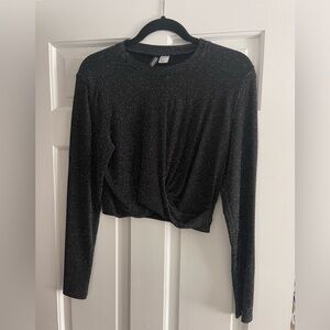 Sparkly silver and black top perfect for a night out